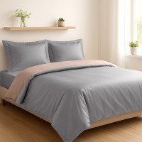 Комплект SOHO Комплект пост.білизни Євро Duet 200*230 Ivory/Grey