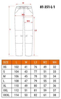 Робочі штани NEO TOOLS 81-351-1 Mix&Match, чорні, міцні з карманами та наколінниками L