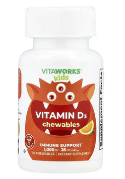 VitaWorks Kids Vitamin D - 120 chewables