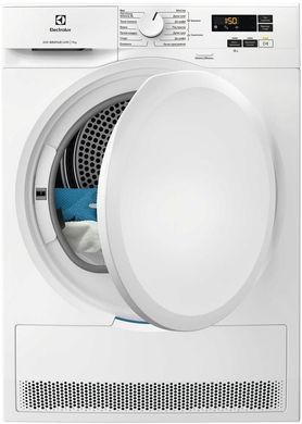 Electrolux Сушильная машина тепловой насос, 7кг, A++, 64см, дисплей, белый EW6D171YU фото