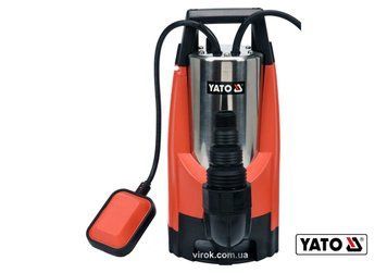 Насос для брудної води мережевий YATO: 1100 Вт, 14000 л/год, макс.висота-10 м, макс.глибина- 7 м YT-85343 фото