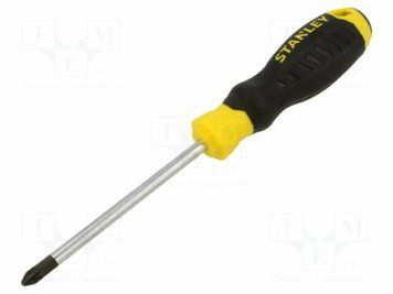 Отвертка крестовая STANLEY "Cushion Grip" S/D "POZIDRIV": PZ2 X 100MM