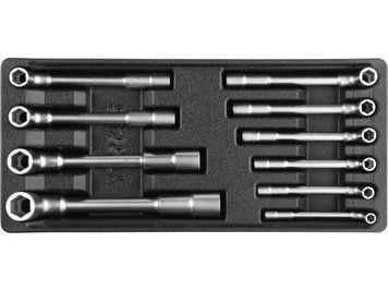 Вклад в инструментальный шкаф YATO, файковые ключи М7-19 мм 385x175x41 мм, 10 элем.
