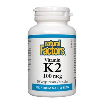 Vitamin K2 100mcg - 60 vcaps Natural Factors