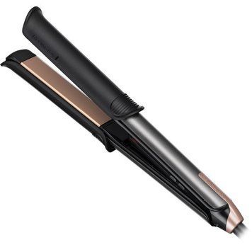 Remington Випрямляч 2в1 One Straight&Curl, 2в1 випрямляч та плойка, темп.режимов-5, 150-230С, кейс та рукавичка в комплекті, кераміка, чорний (371101) S6077 фото