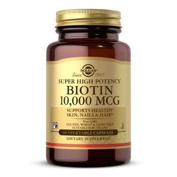 Биотин Solgar Biotin 10000 мкг, 60 капсул