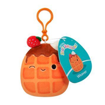 Мягкая игрушка на клипсе SQUISHMALLOWS &ndash; ВАФЕЛЬКА ВИВЕР (9 cm) SQCP00219 фото