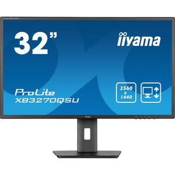 31,5" 16:9 IPS РК монітор, 2560х1440, 3 мс (GtG), 100 Гц, Adaptive Sync, 2xHDMI 2.0/1xDP 1.4/3xUSB 3 IIYAMA XB3270QSU-B1 3725367 фото