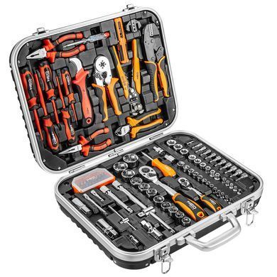 Чемодан электрика Neo Tools 01-310, 108 предметов 01-310 фото