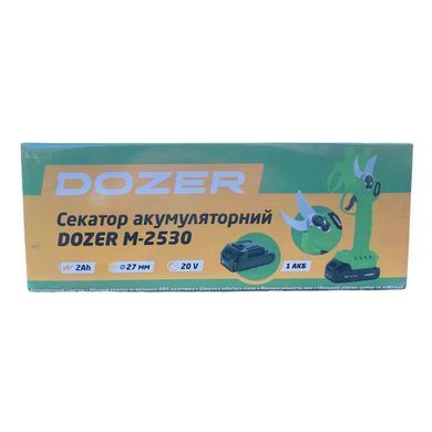 Секатор аккумуляторный DOZER М-2530, 1 АКБ А0057199 фото