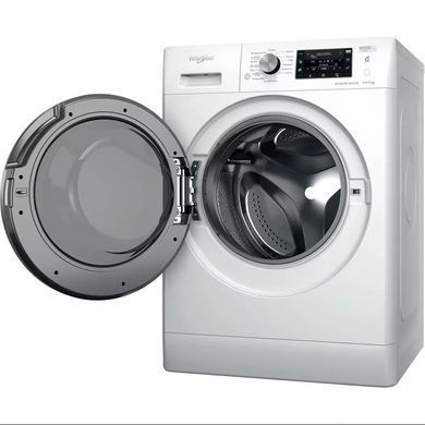 Whirlpool Стирально-сушильная машина фронтальная, 11(7)кг, 1600, A, 60см, дисплей, пар, инвертор, люк черный, белый FFWDB1176258BCVUA фото