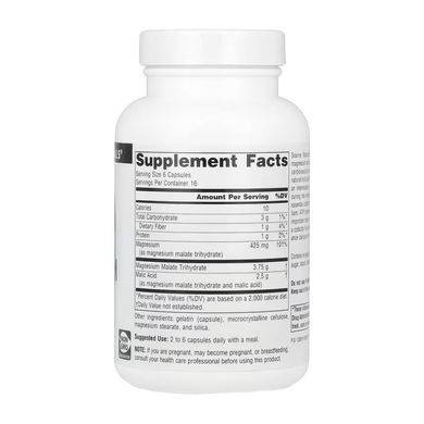 Magnesium Malate 625mg - 100 caps Source Naturals