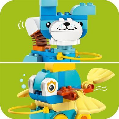 Конструктор LEGO DUPLO Town Животные на колесах 3 в 1, 58 деталей (10448)
