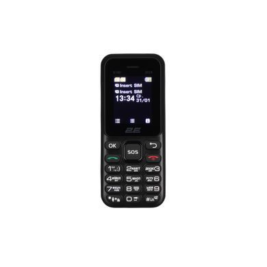 2E Мобильный телефон S180 2024 1.77" 2SIM, 600мА&bull;ч, черный 694743653885 фото