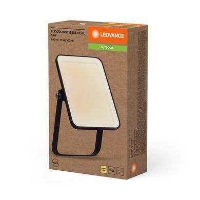 Прожектор LEDVANCE ESSENTIAL 10Вт 900Лм 3000K черный