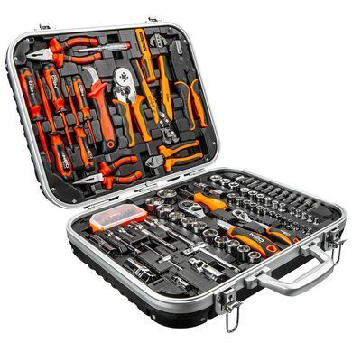 Чемодан электрика Neo Tools 01-310, 108 предметов 01-310 фото