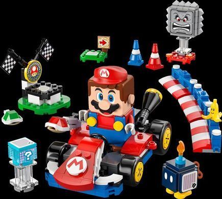 Конструктор LEGO Super Mario Mario Kart Interactive LEGO Mario та Standard Kart 278 деталей (72043)