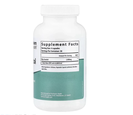 Інозитол для жінок та чоловіків Fairhaven Health (Myo-Inositol for PCOS) 120 капсул