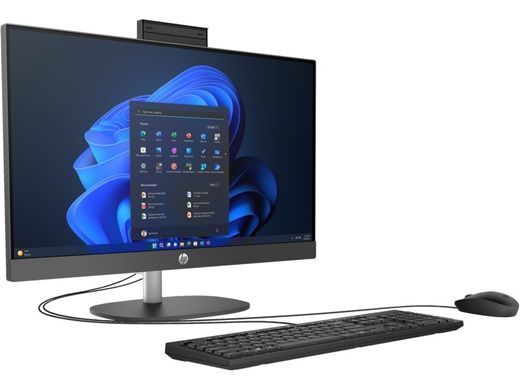 HP Комп'ютер персональний моноблок 240-G10 23.8" FHD IPS AG, Intel i5-1335U, 16GB, F512GB, UMA, WiFi, кл+м, 3р, Win11P, чорний (378501) 936H6EA фото