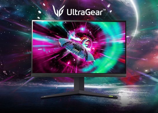 LG Монітор 31.5" 32GR93U-B 2xHDMI, DP, USB, Audio, IPS, 3840x2160, 144Hz, 1ms, DCI-P3 95%, G-SYNC, FreeSync, Pivot, HDR400 (384197) 32GR93U-B.ADRZ фото