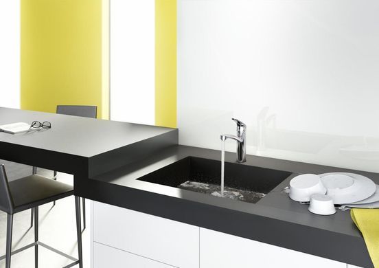 Смеситель для кухни Hansgrohe Focus, дл.излива - 220мм, поворотный, 1 рычаг, KM160, сталь