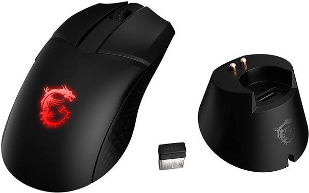 MSI Мышь Clutch GM41 LIGHTWEIGHT WIRELESS, RGB, WL, чёрный S12-4300860-C54 фото
