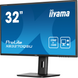 31,5" 16:9 IPS РК монітор, 2560х1440, 3 мс (GtG), 100 Гц, Adaptive Sync, 2xHDMI 2.0/1xDP 1.4/3xUSB 3 IIYAMA XB3270QSU-B1 3725367