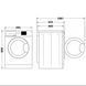 Whirlpool Стирально-сушильная машина фронтальная, 11(7)кг, 1600, A, 60см, дисплей, пар, инвертор, люк черный, белый FFWDB1176258BCVUA