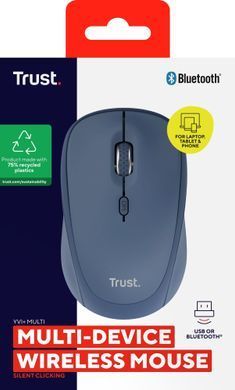 Миша Trust Yvi+ Compact Multi-Device, WL/BT/USB-A, синій (393939) 25455_TRUST фото