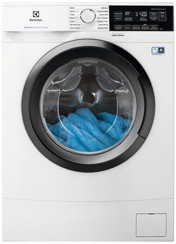 Electrolux Стиральная машина фронтальная, 6кг, 1000, A+++, 41см, дисплей, белый EW6S306SU фото