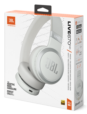 Наушники JBL LIVE 670NC White (JBLLIVE670NCWHT) (6947702) JBLLIVE670NCWHT фото