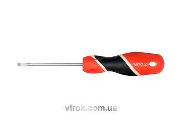 Отвертка плоская YATO: шлиц SL3 х 75 мм