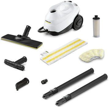Karcher Пароочиститель SC 3 EasyFix, 1900 Вт, 1000мл, 3.5Бар, белый 1.513-650.0 фото