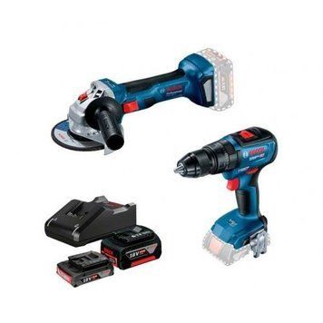 Комплект акумуляторного інструменту BOSCH GWS180-LI+GSB18V-50 (0615990M8S) 0615990M8S фото