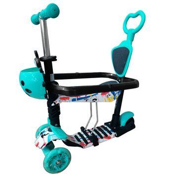 Самокат детский X-TREME KS-705-5W синий с защитным кольцом