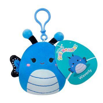 Мягкая игрушка на клипсе SQUISHMALLOWS &ndash; БАБОЧКА ВЕЙВЕРЛИ (9 cm) SQCP00220 фото