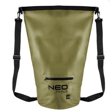 Рюкзак сумка Neo Tools, PVC 500D, 40л, водонепроникна, зелена (63-162)