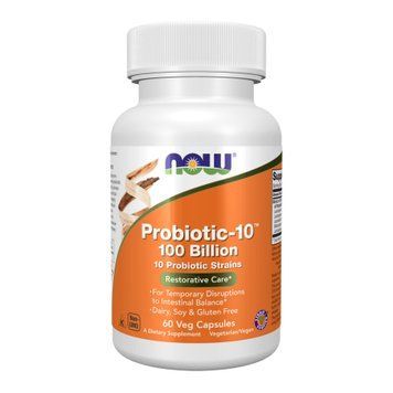 Пробиотики Now Foods Probiotic-10 100 Billion 60 капс