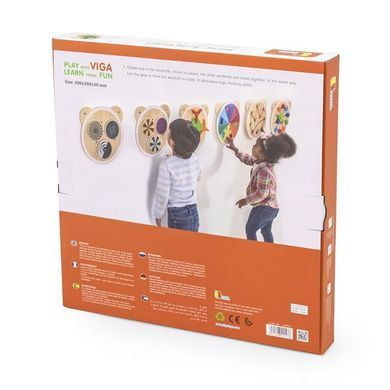 Бізіборд Viga Toys Млини і шестерінки (44553FSC) dt_13082 фото