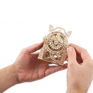 Дерев'яний механічний 3D конструктор Ugears Вінтажний будильничок (70163) dt_93630 фото