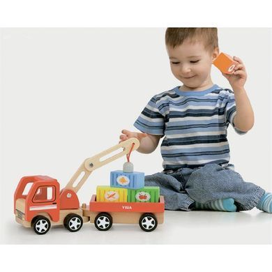 Дерев'яна машинка Viga Toys Автокран (50690) dt_9507 фото
