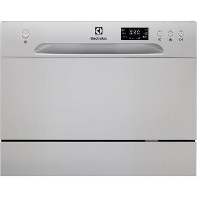 Посудомийна машина Electrolux настільна, 6компл., A+, 55см, дисплей, сірий ESF2400OS фото