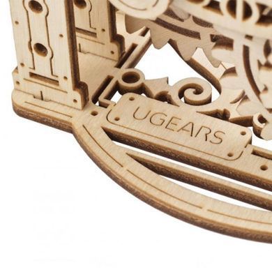 Дерев'яний механічний 3D конструктор Ugears Вінтажний будильничок (70163) dt_93630 фото