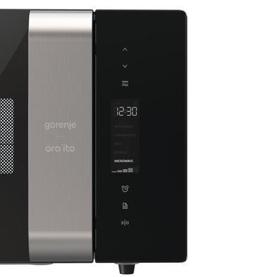 Gorenje Мікрохвильова піч ORAITO, 23л, електр. управл., 900Вт, гриль, дисплей, чорний (332611) MO23ORAB фото