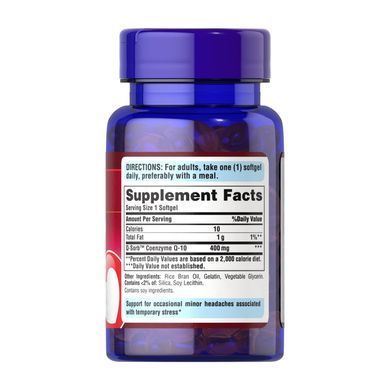 Q-SORB&trade; Co Q-10 400mg - 30 softgels Puritans Pride