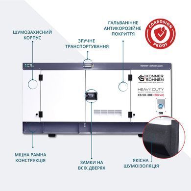 Дизельна трифазна електростанція KS 50-3BE KS 50-3BE фото