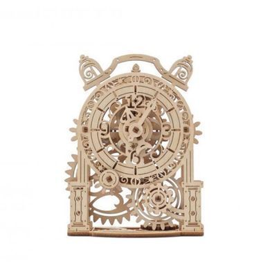 Дерев'яний механічний 3D конструктор Ugears Вінтажний будильничок (70163) dt_93630 фото