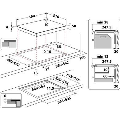 Whirlpool Варильна поверхня індукційна WBB8360NE (355854) WBB8360NE фото