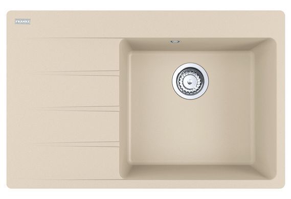 Мийка кухонна Franke Centro, фраграніт, прямокутник, з крилом, 780х500х200мм, чаша - 1, накладна, CNG 611-78 TL , бежевий (341059)