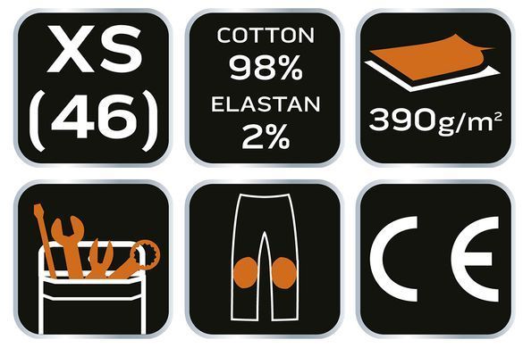 Робочі штани DENIM, посилення коліна, розмір XS